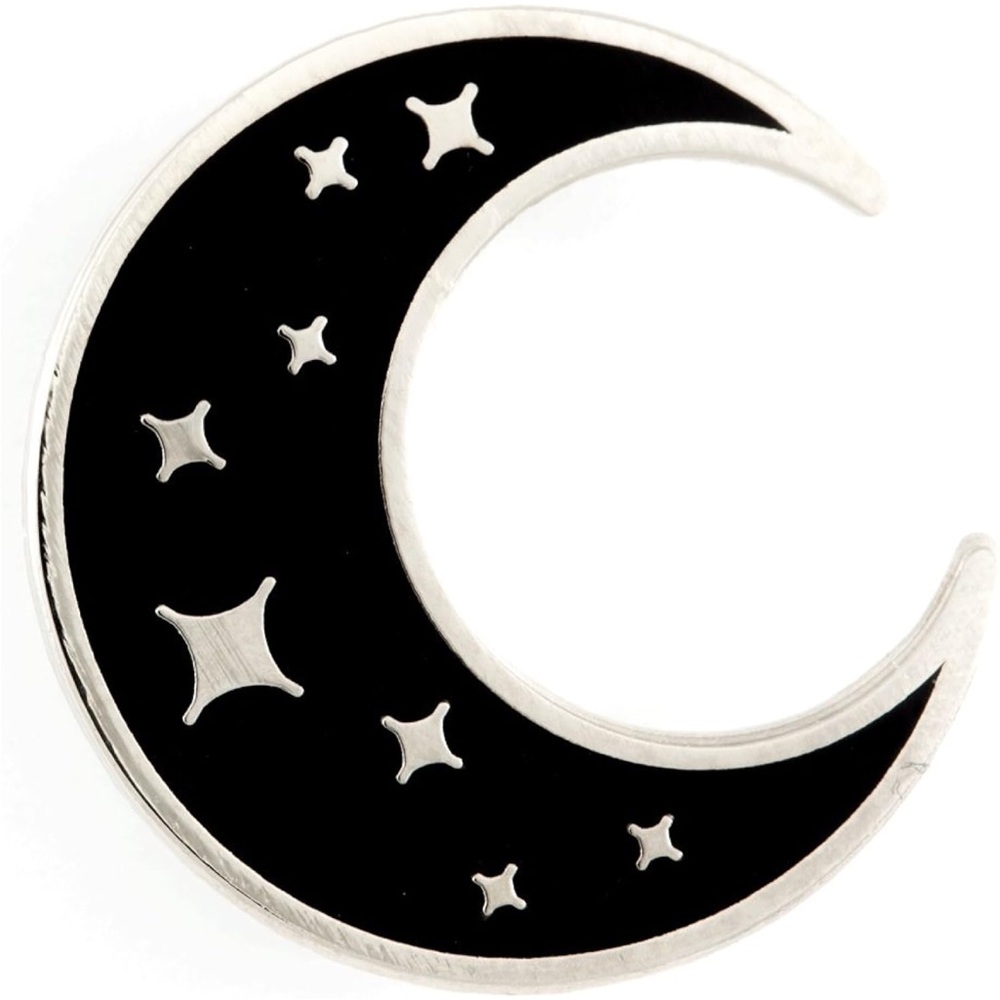 Gypsy Warrior Crescent Moon Enamel Pin